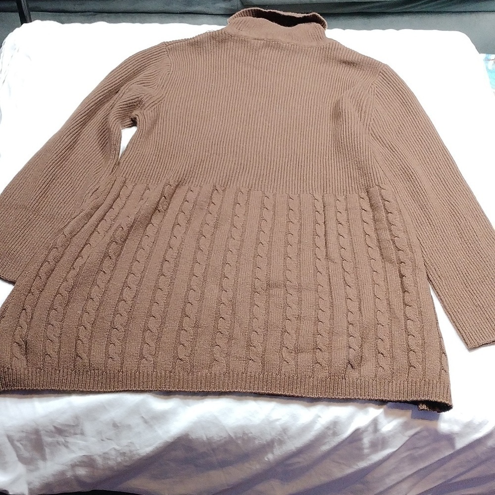 Soft surrounding's women's long turtleneck sweater large sized